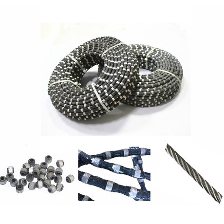 Long Life High Efficiency Diamond Wire Saw For Granite Quarry Mining
