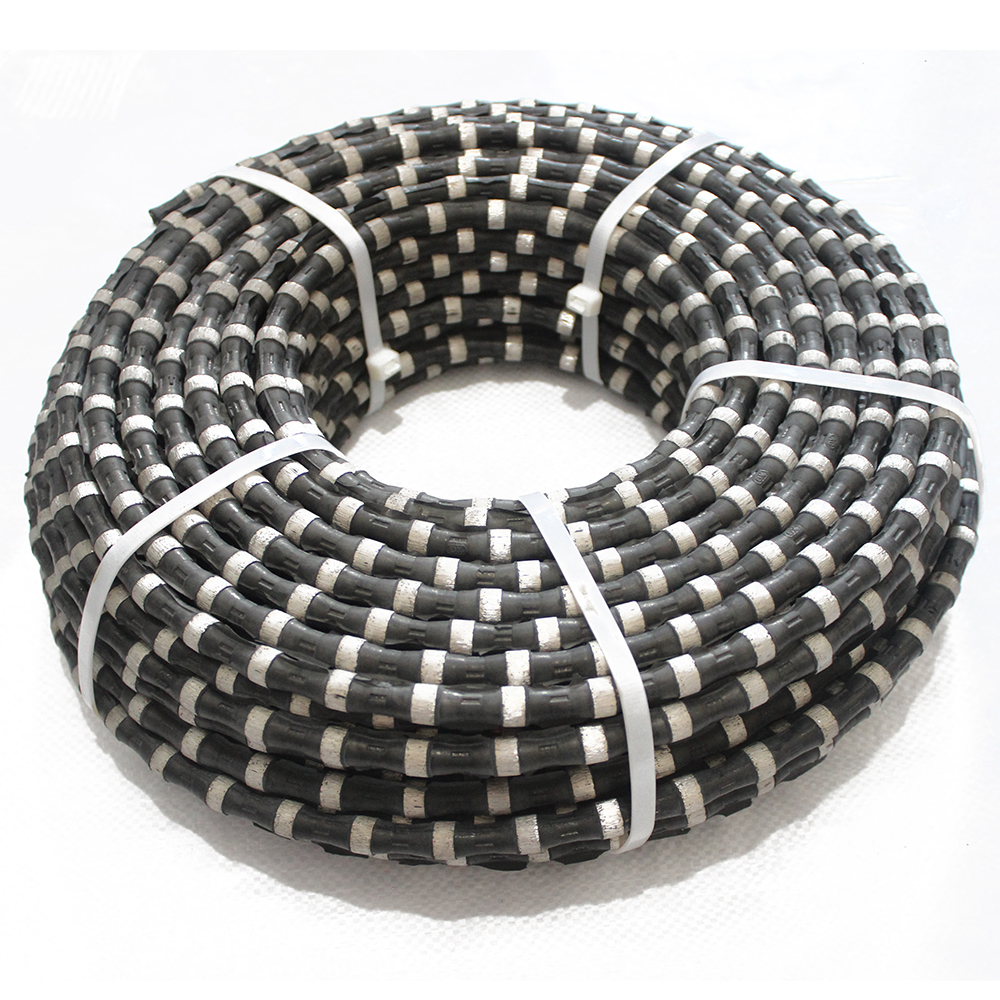 11.5mm Rubber Coating Granit Stone Cutting Diamond Wire Saw for Slab