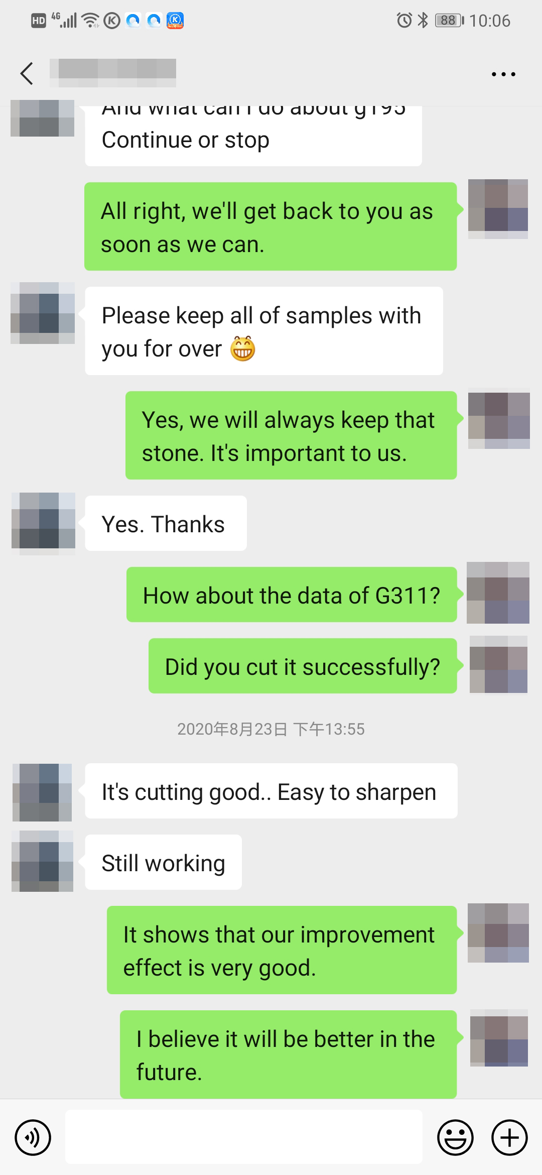 Customer's Feedback