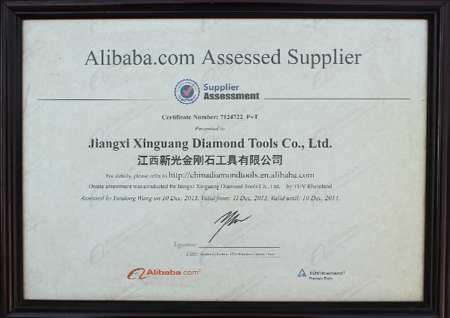 certificate of all in one Diamond Saw Blade